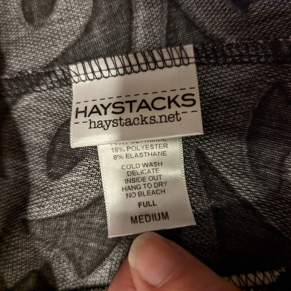 Haystacks Black and White Patterned Pants - Picture 5 of 6